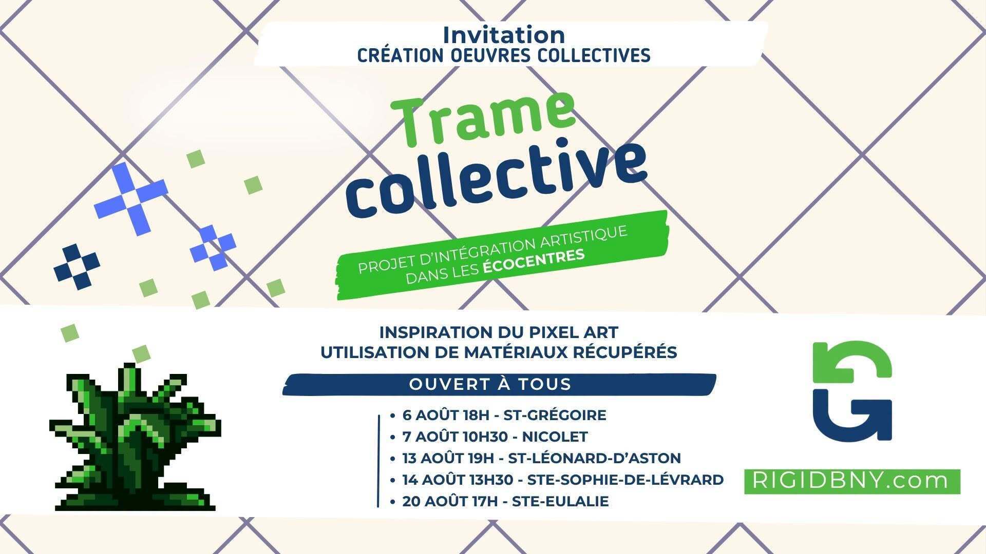 Trame collective : de l’art participatif dans les écocentres de la Régie